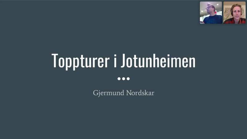 Toppturer i Jotunheimen-foredrag med Gjermund...