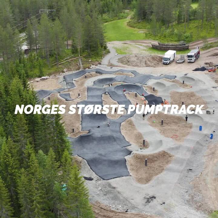 Norges største pumptrack i Trysil 