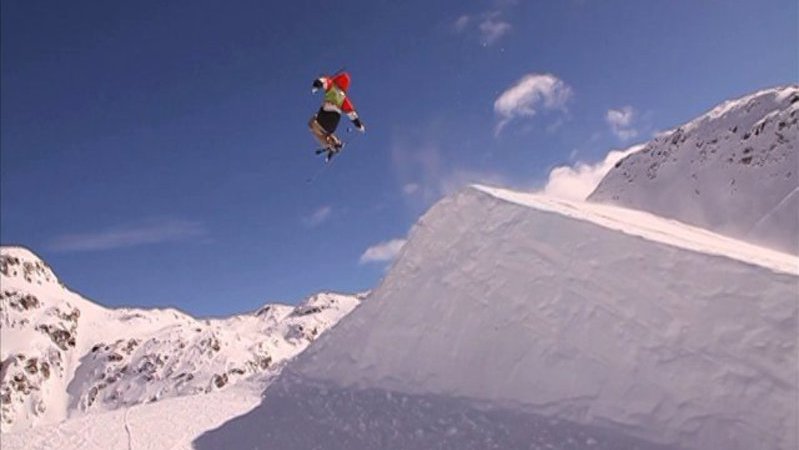 Andreas Håtveit tester slopestylecoursen i...