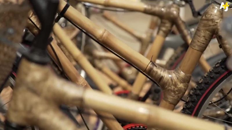 Lager sykler av bambus